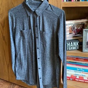 Eddie Bauer button down shirt gray small